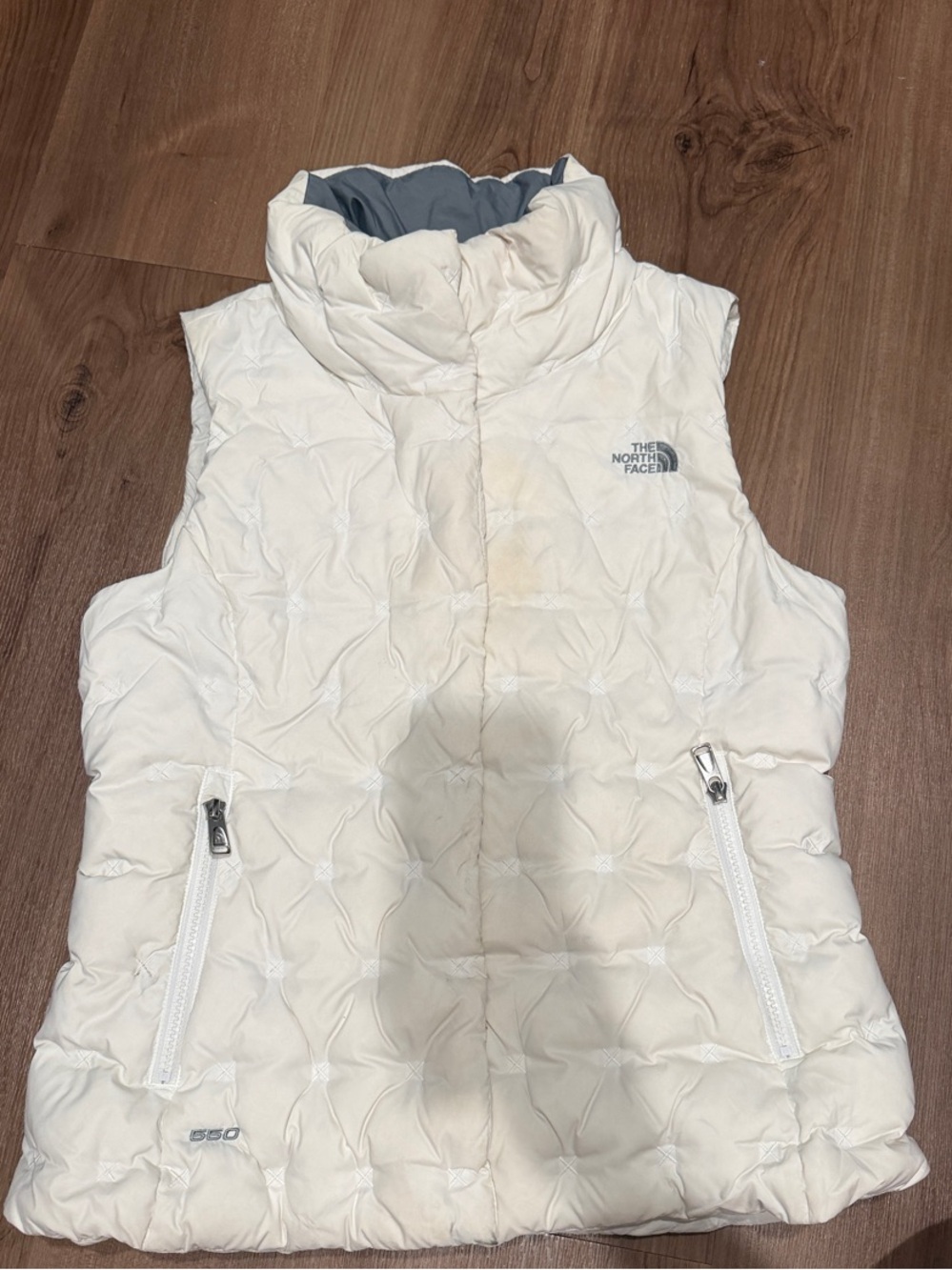 The North Face Off-White Quilted Down Vest